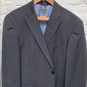 Gray Pinstripe Tommy Hilfiger Suit Jacket XL